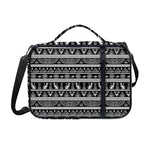 Black And White Egypt Pattern Print Shoulder Strap Bible Bag