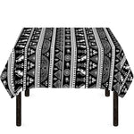 Black And White Egypt Pattern Print Tablecloth