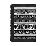 Black And White Egypt Pattern Print Trifold Wallet