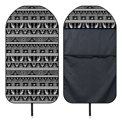 Black And White Egypt Pattern Print Waterproof Car Seat Cover
