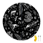 Black And White Egyptian Pattern Print Basketball