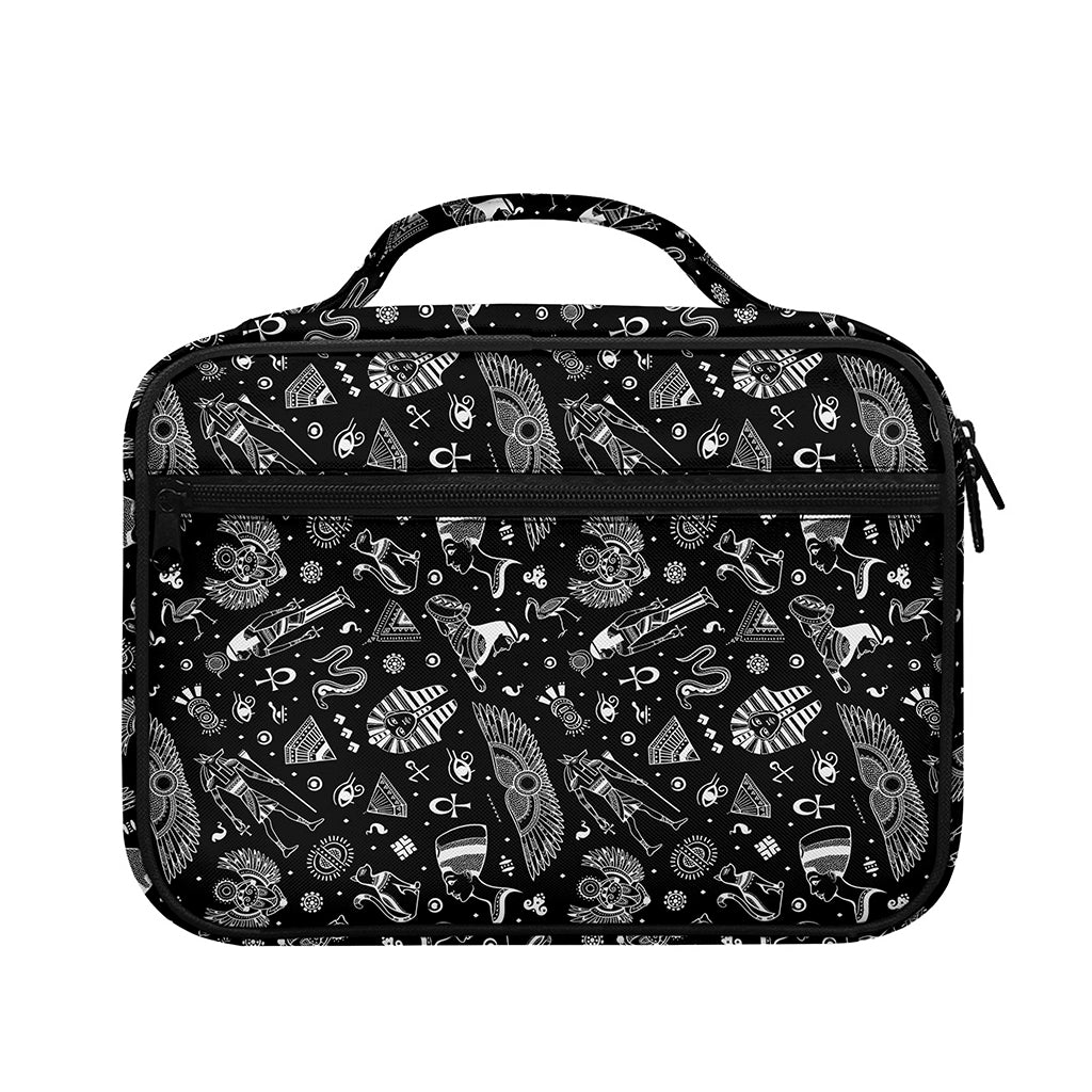 Black And White Egyptian Pattern Print Briefcase Bible Bag