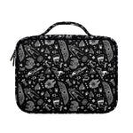 Black And White Egyptian Pattern Print Briefcase Bible Bag