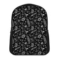 Black And White Egyptian Pattern Print Casual Backpack