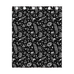 Black And White Egyptian Pattern Print Curtain