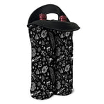 Black And White Egyptian Pattern Print Double Neoprene Wine Tote