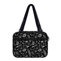 Black And White Egyptian Pattern Print Double Strap Bible Bag