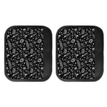 Black And White Egyptian Pattern Print Handle Covers