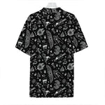 Black And White Egyptian Pattern Print Hawaiian Shirt