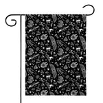 Black And White Egyptian Pattern Print House Flag