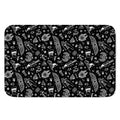 Black And White Egyptian Pattern Print Indoor Door Mat