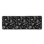 Black And White Egyptian Pattern Print Long Kitchen Mat