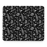 Black And White Egyptian Pattern Print Mouse Pad