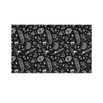 Black And White Egyptian Pattern Print Polyester Flag