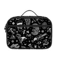 Black And White Egyptian Pattern Print Portable Lunch Bag
