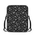 Black And White Egyptian Pattern Print Rectangular Crossbody Bag
