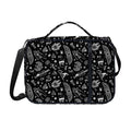 Black And White Egyptian Pattern Print Shoulder Strap Bible Bag