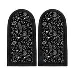 Black And White Egyptian Pattern Print Skillet Handle Cover