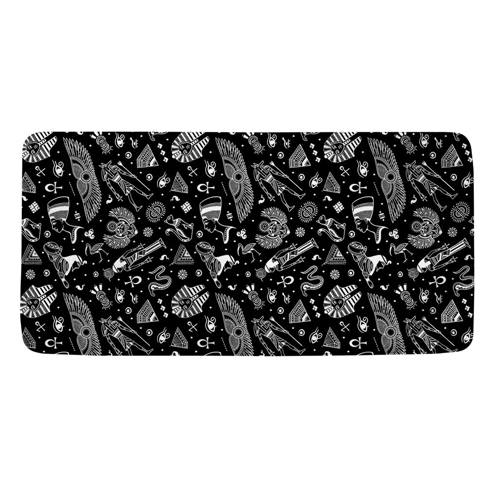 Black And White Egyptian Pattern Print Towel