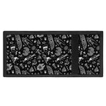 Black And White Egyptian Pattern Print Trifold Wallet