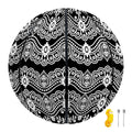Black And White Ethnic Boho Print Basketball