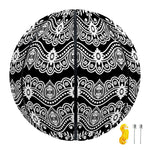 Black And White Ethnic Boho Print Basketball