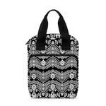 Black And White Ethnic Boho Print Bible Tote Bag