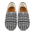 Black And White Ethnic Boho Print Casual Shoes