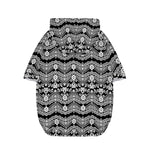 Black And White Ethnic Boho Print Dog Zip Up Hoodie