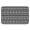 Black And White Ethnic Boho Print Indoor Door Mat