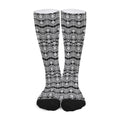 Black And White Ethnic Boho Print Long Socks