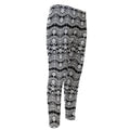 Black And White Ethnic Boho Print Men's Compression Pants
