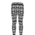 Black And White Ethnic Boho Print Men's Leggings