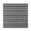 Black And White Ethnic Boho Print Silk Bandana