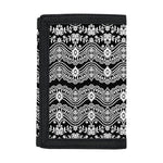 Black And White Ethnic Boho Print Trifold Wallet