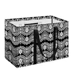 Black And White Ethnic Boho Print Utility Tote Bag