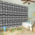 Black And White Ethnic Boho Print Wall Sticker