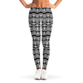 Black And White Ethnic Boho Print Women's Leggings