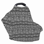 Black And White Ethnic Pattern Print Baby Seat Cover