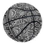 Black And White Ethnic Pattern Print Basketball