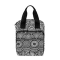 Black And White Ethnic Pattern Print Bible Tote Bag