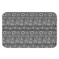 Black And White Ethnic Pattern Print Indoor Door Mat