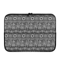 Black And White Ethnic Pattern Print Laptop Sleeve
