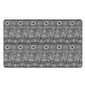 Black And White Ethnic Pattern Print Polyester Doormat