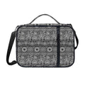 Black And White Ethnic Pattern Print Shoulder Strap Bible Bag