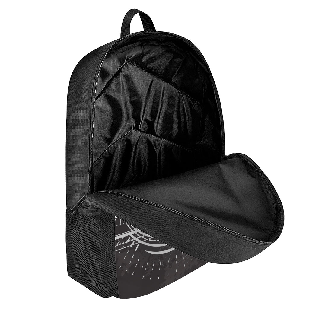 Black And White Eye of Providence Print 17 Inch Backpack