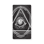 Black And White Eye of Providence Print Baby Crib Sheet