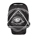 Black And White Eye of Providence Print Baby Seat Cover