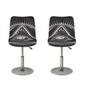 Black And White Eye of Providence Print Bar Stool Covers