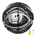 Black And White Eye of Providence Print Basketball
